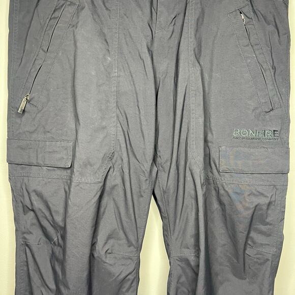 Bonfire Snowboarding Company Snow Pants Men's Sz XL Spectral Classic Fit Black - Picture 6 of 14